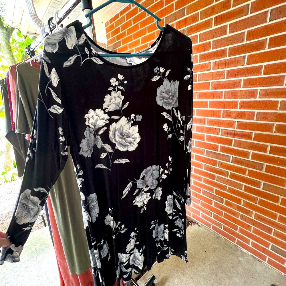 Floral jersey swing dress Old Navy
